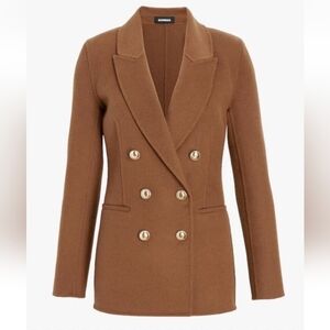 Express  Double-Breasted Wool Blazer Coat Sz-L NWOT